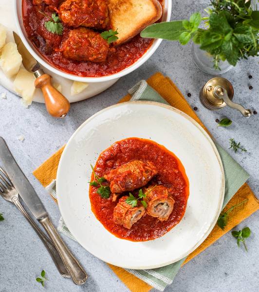 Apulische Rouladen (Braciole) mit Sauce