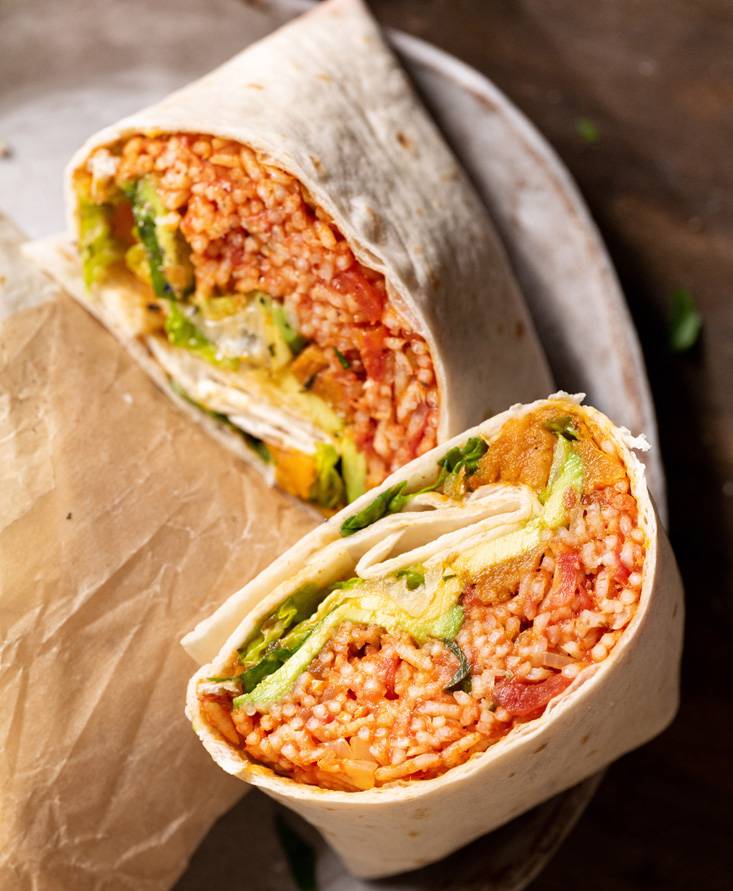 Veganer Burrito mit Tomaten-Reis | Lena Pfetzer @lenaliciously | Pomito ...