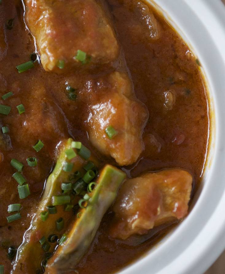 Kalbsragout mit Spargel