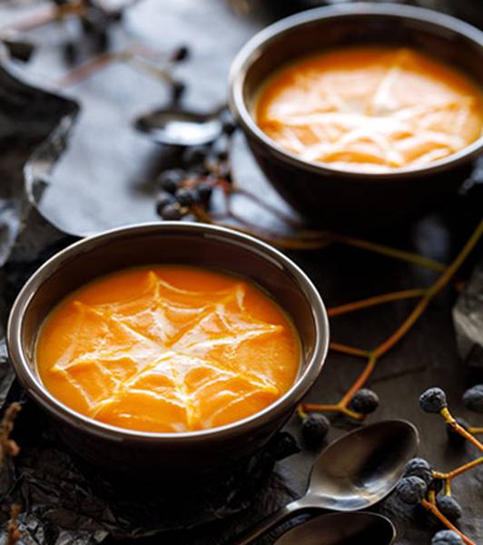 Kürbis-Karotten-Cremesuppe